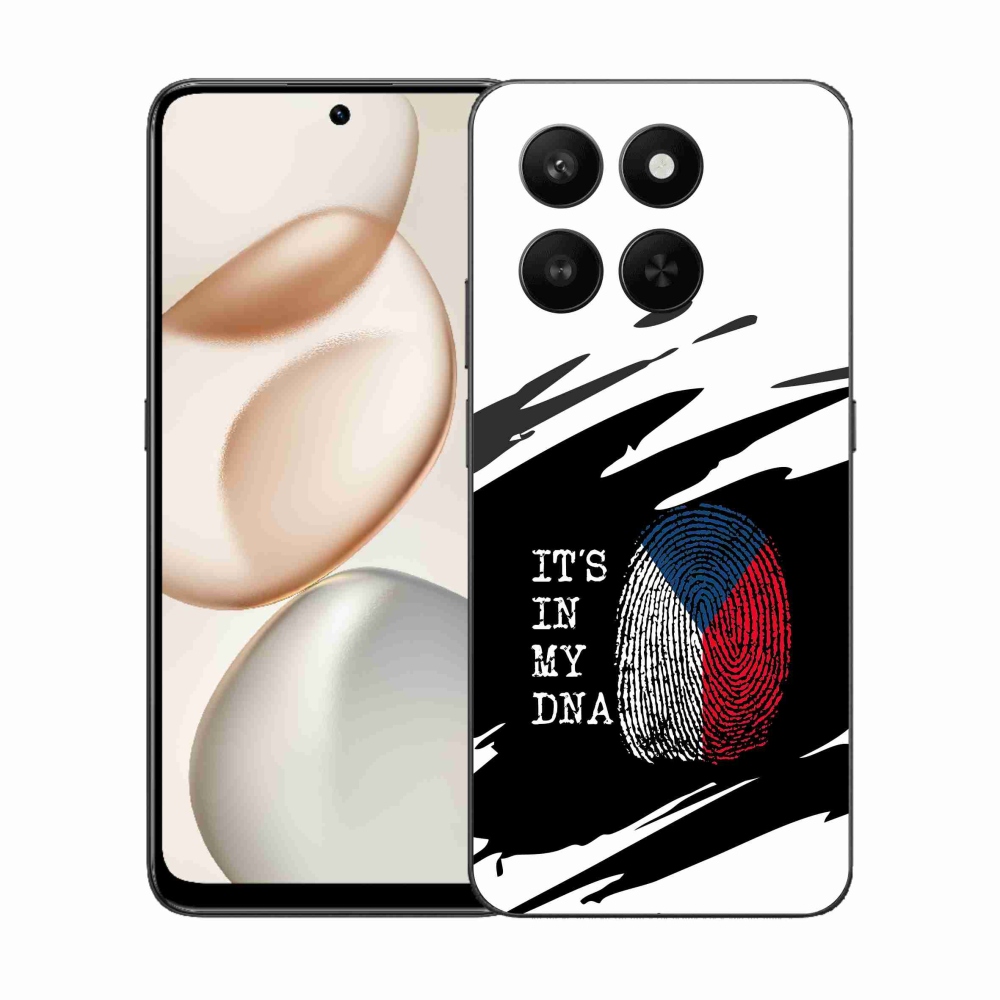 Gélový kryt mmCase na Honor 400 Smart 5G/4G/Honor X7d - vlajka odtlačok prsta čiernobiele pozadie