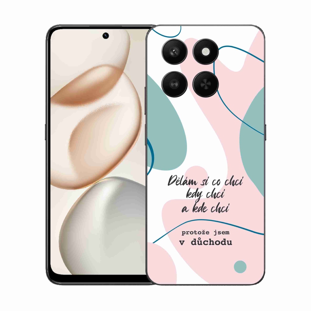 Gélový kryt mmCase na Honor 400 Smart 5G/4G/Honor X7d - vtipný text 10 biele pozadie