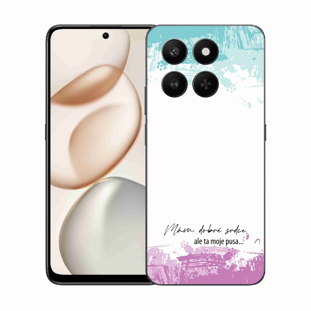 Gélový kryt mmCase na Honor 400 Smart 5G/4G/Honor X7d - vtipný text 3 biele pozadie