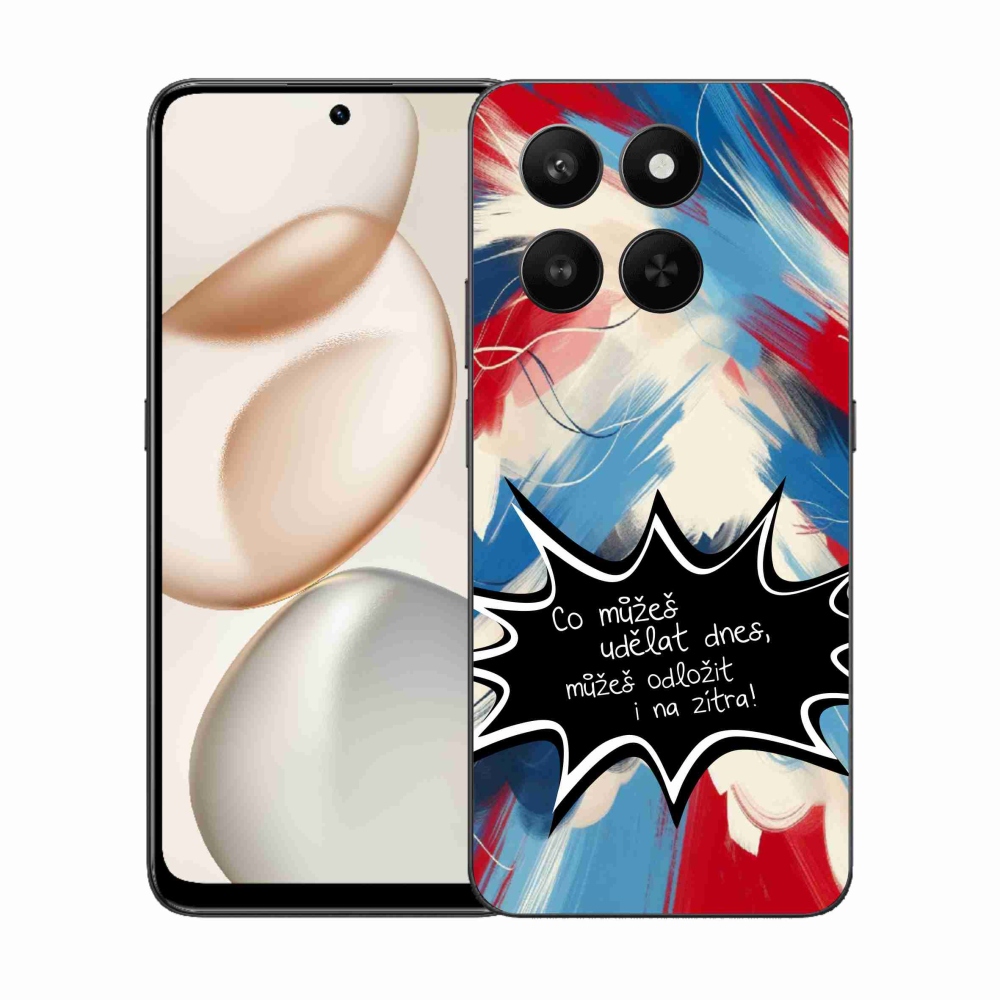 Gélový kryt mmCase na Honor 400 Smart 5G/4G/Honor X7d - vtipný text 9 čierne pozadie