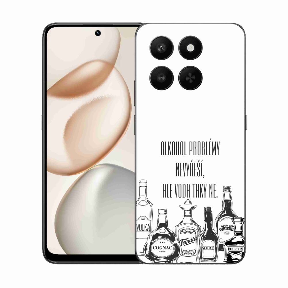 Gélový kryt mmCase na Honor 400 Smart 5G/4G/Honor X7d - vtipný text biele pozadie