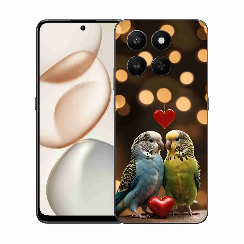 Gélový kryt mmCase na Honor 400 Smart 5G/4G/Honor X7d - zamilovaní papagáje