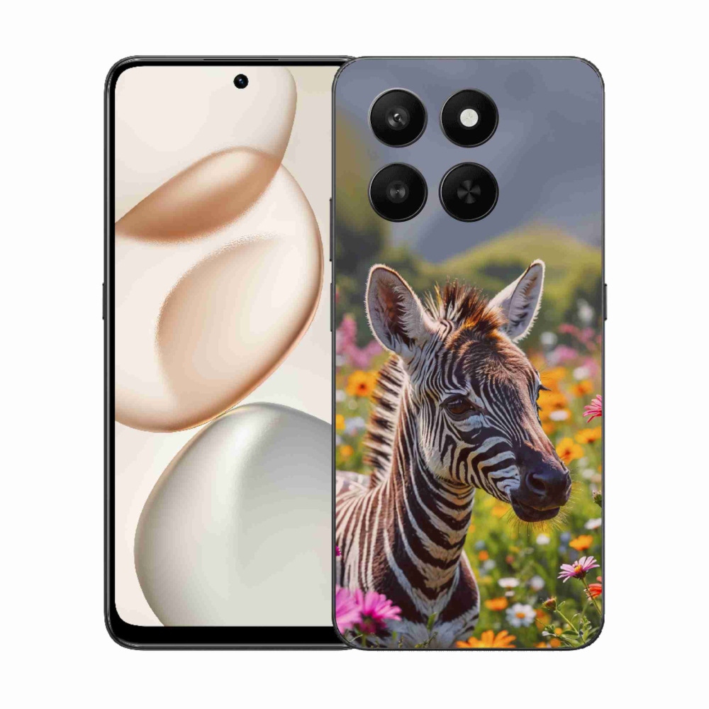 Gélový kryt mmCase na Honor 400 Smart 5G/4G/Honor X7d - zebra na lúke