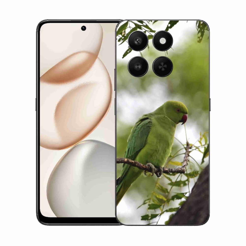 Gélový kryt mmCase na Honor 400 Smart 5G/4G/Honor X7d - zelený papagáj