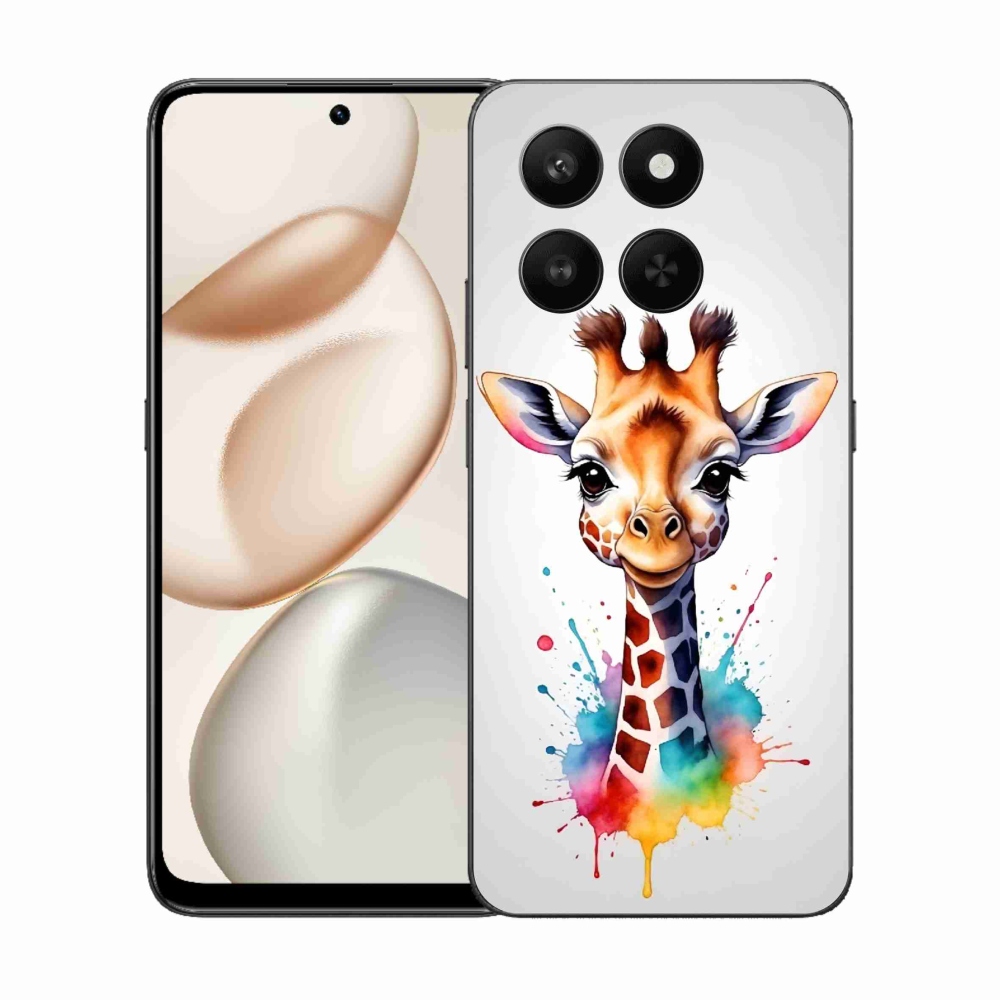 Gélový kryt mmCase na Honor 400 Smart 5G/4G/Honor X7d - žirafa 1