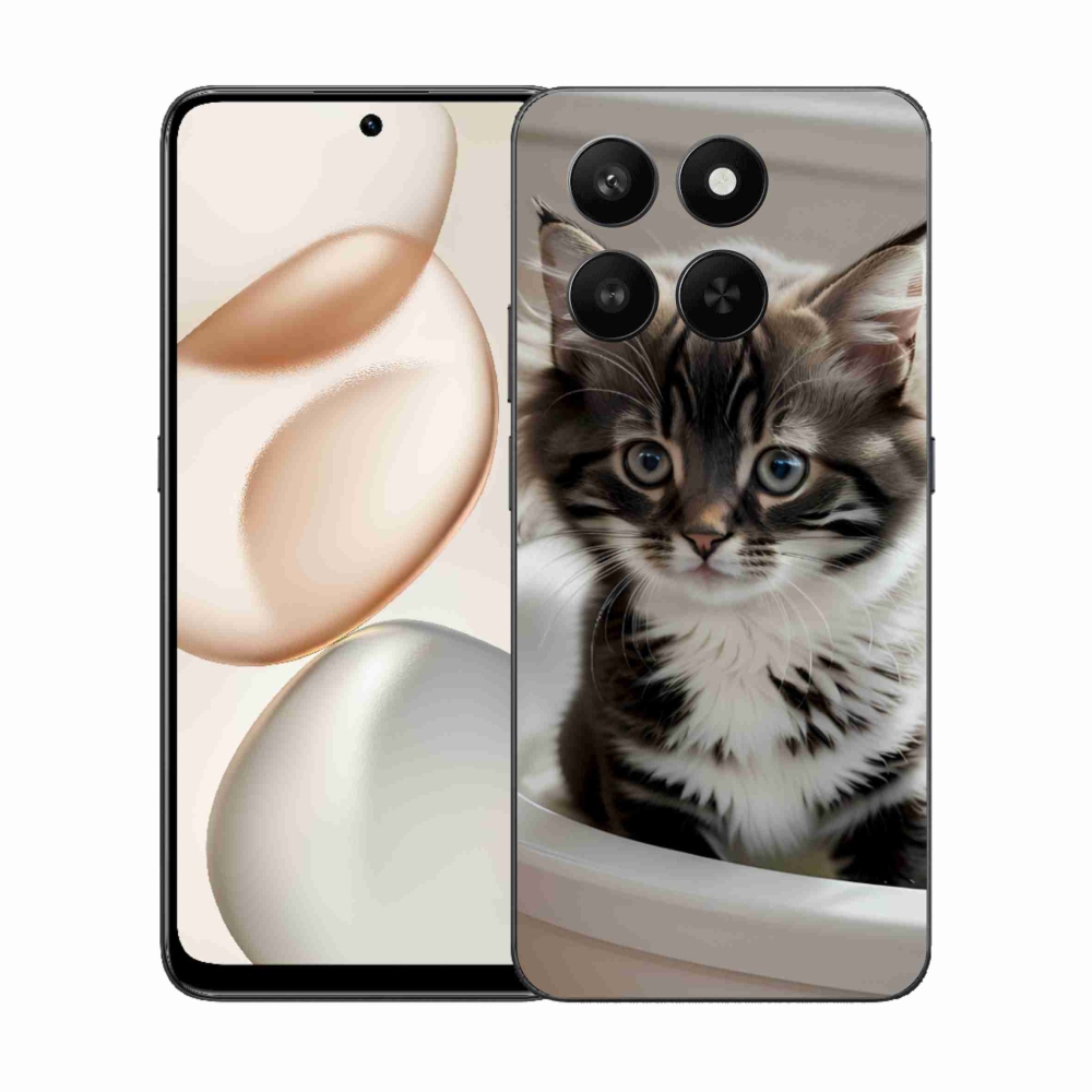 Gélový kryt mmCase na Honor 400 Smart 5G/4G/Honor X7d - zvedavé mačiatko