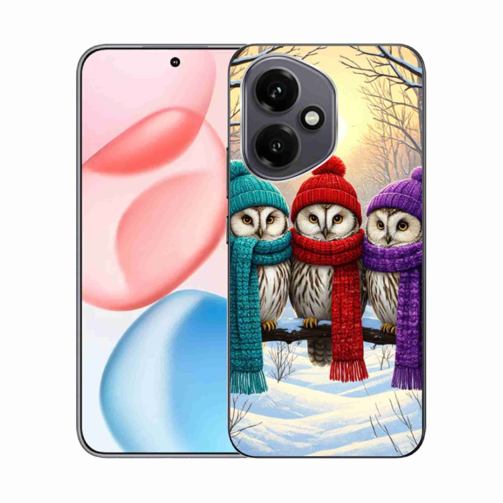 Gélový kryt mmCase na Honor 400 - soví priatelia