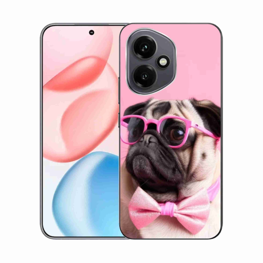 Gélový kryt mmCase na Honor 400 - štýlový mops