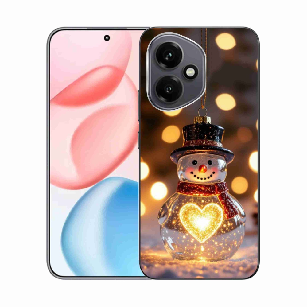 Gélový kryt mmCase na Honor 400 - svietiaci vianočný snehuliak