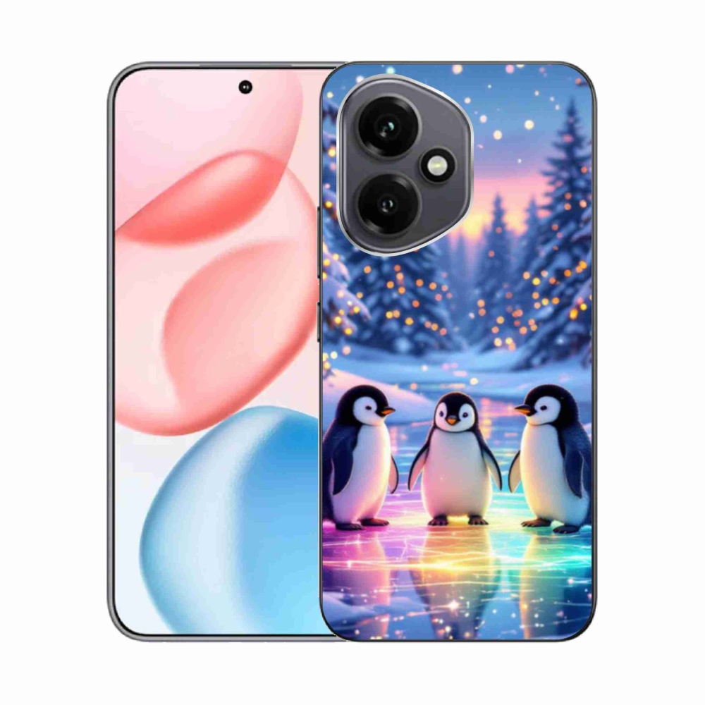 Gélový kryt mmCase na Honor 400 - tučniaky