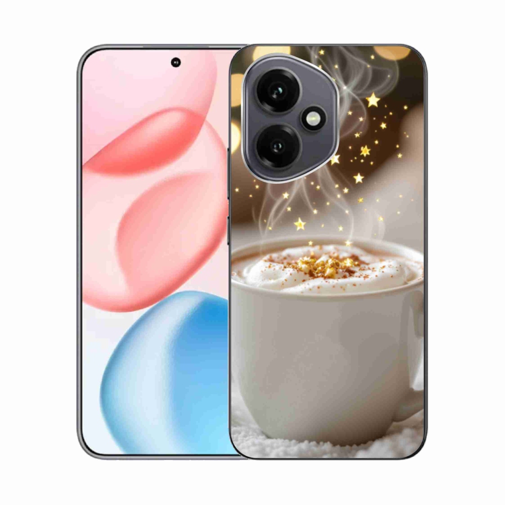 Gélový kryt mmCase na Honor 400 - vianočný horúci nápoj