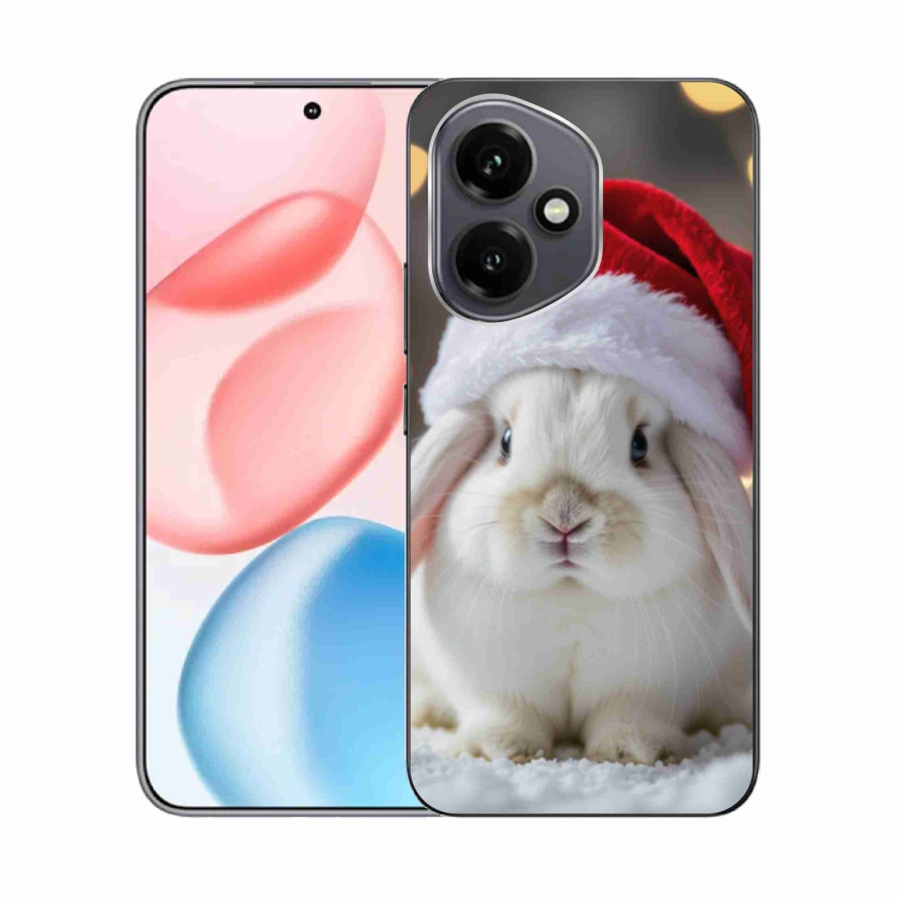 Gélový kryt mmCase na Honor 400 - vianočný králik