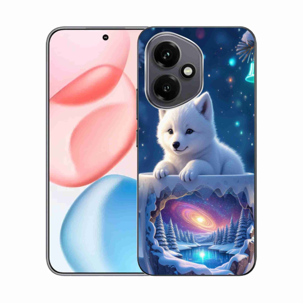 Gélový kryt mmCase na Honor 400 - vianočné šteňa