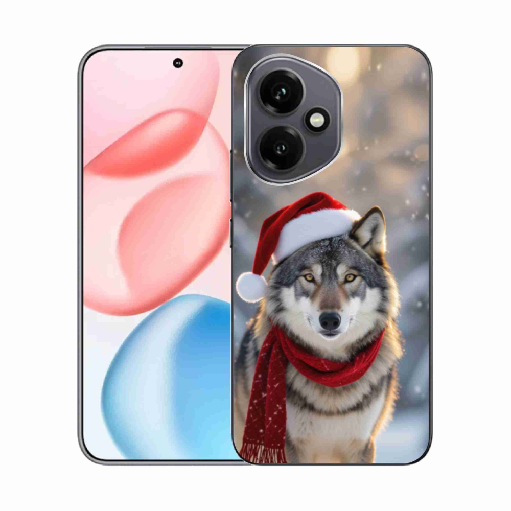 Gélový kryt mmCase na Honor 400 - vianočný vlk