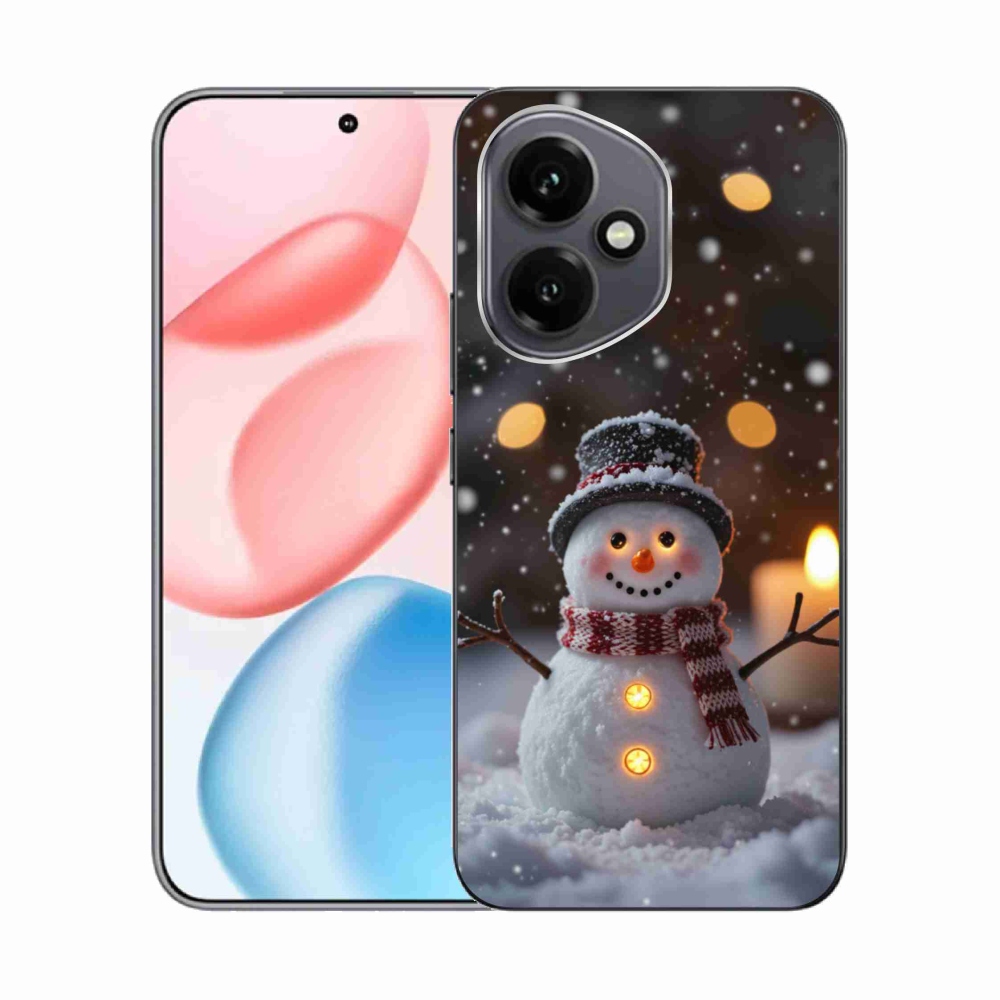 Gélový kryt mmCase na Honor 400 - veselý snehuliak