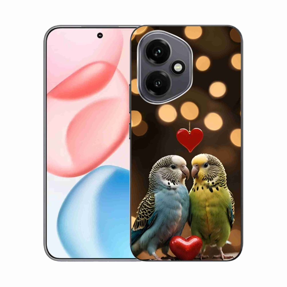 Gélový kryt mmCase na Honor 400 - zamilovaní papagáje