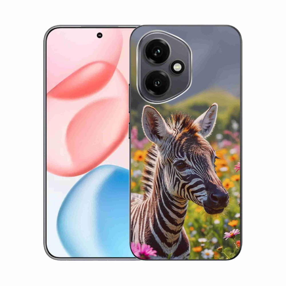 Gélový kryt mmCase na Honor 400 - zebra na lúke