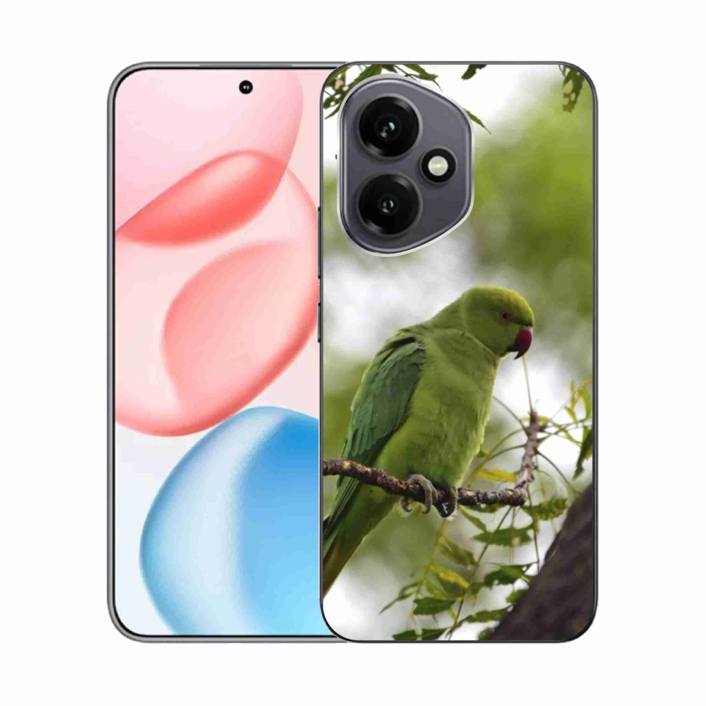 Gélový kryt mmCase na Honor 400 - zelený papagáj