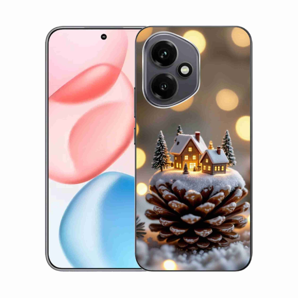 Gélový kryt mmCase na Honor 400 - zimná dedinka