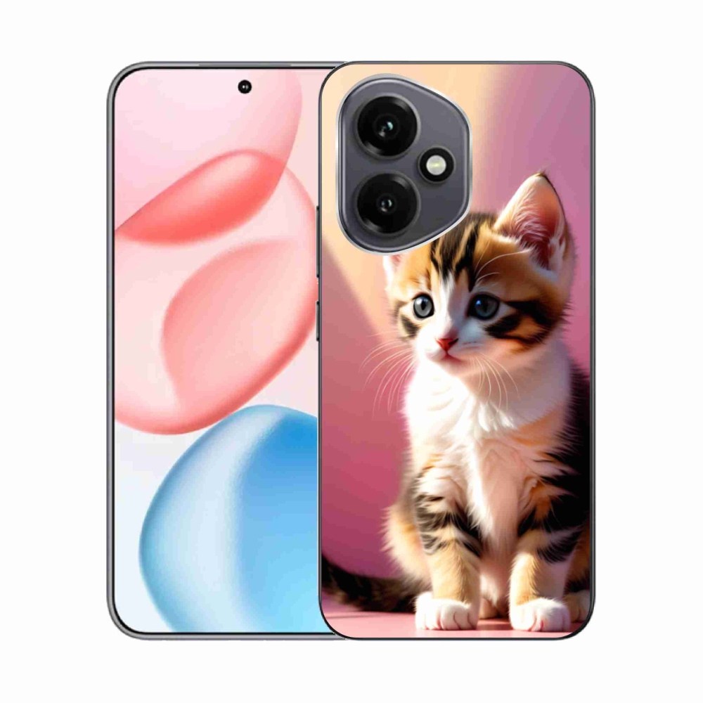 Gélový kryt mmCase na Honor 400 - zvedavé mačiatko 2
