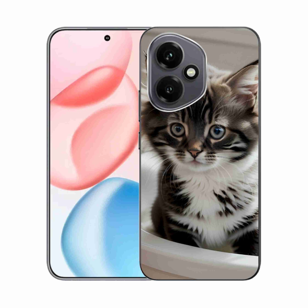 Gélový kryt mmCase na Honor 400 - zvedavé mačiatko