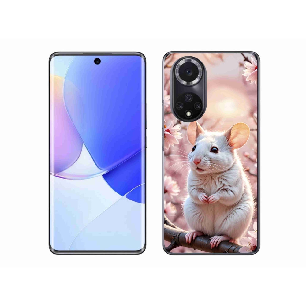 Gélový kryt mmCase na Honor 50 - biela myš na vetve