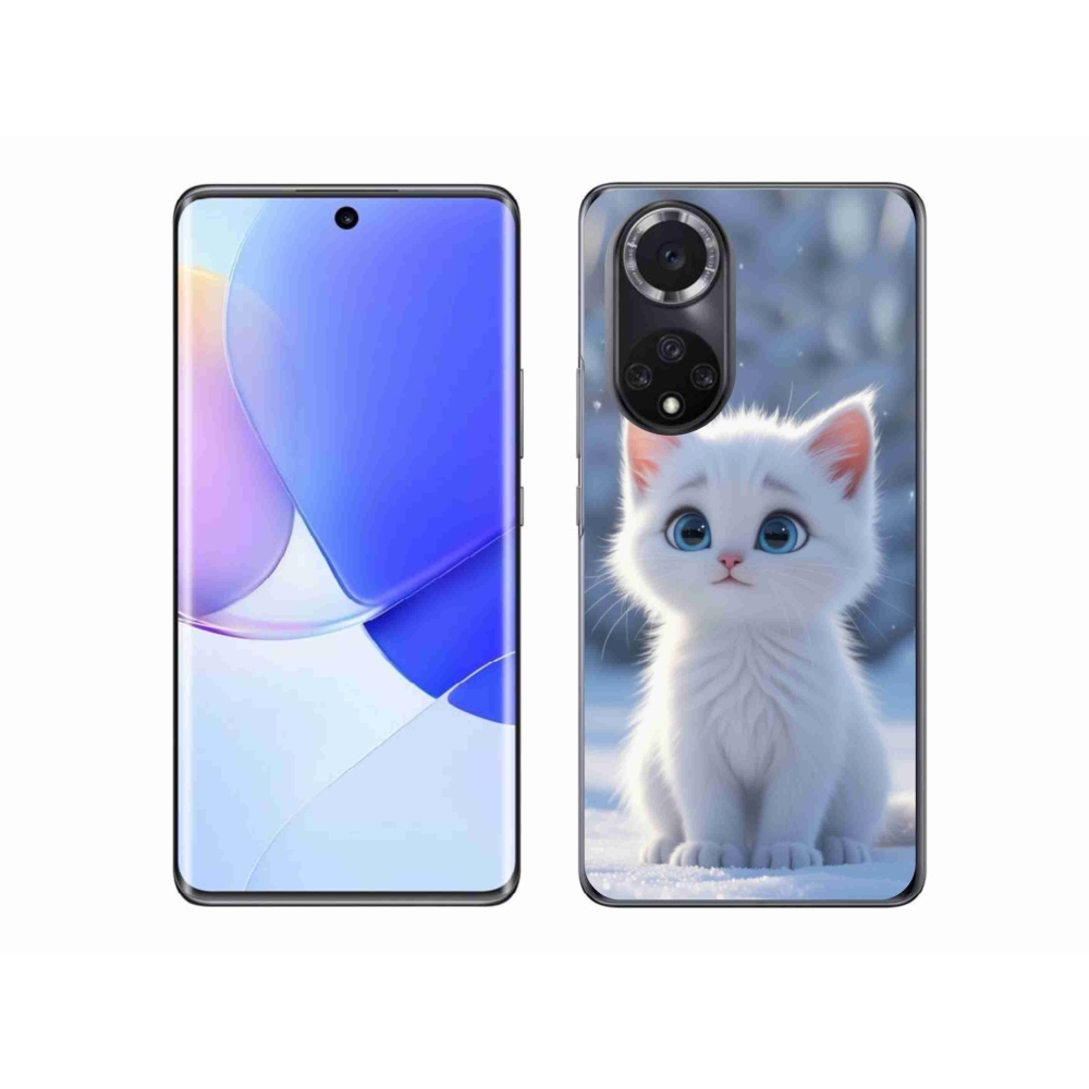 Gélový kryt mmCase na Honor 50 - biele mačiatko 3