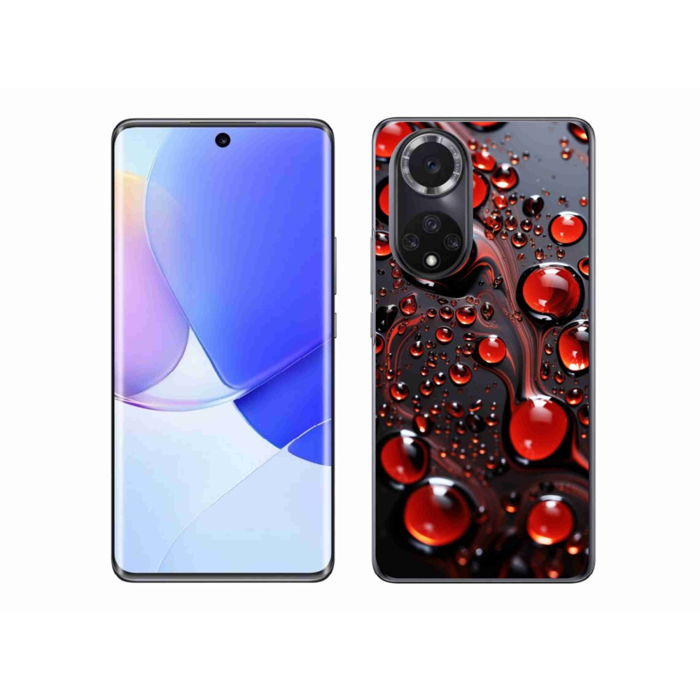 Gélový kryt mmCase na Honor 50 - červené kvapky 2