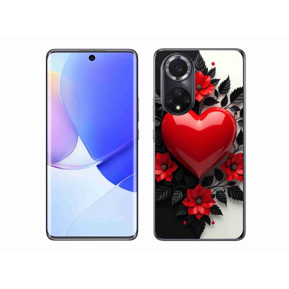 Gélový kryt mmCase na Honor 50 - červené srdce