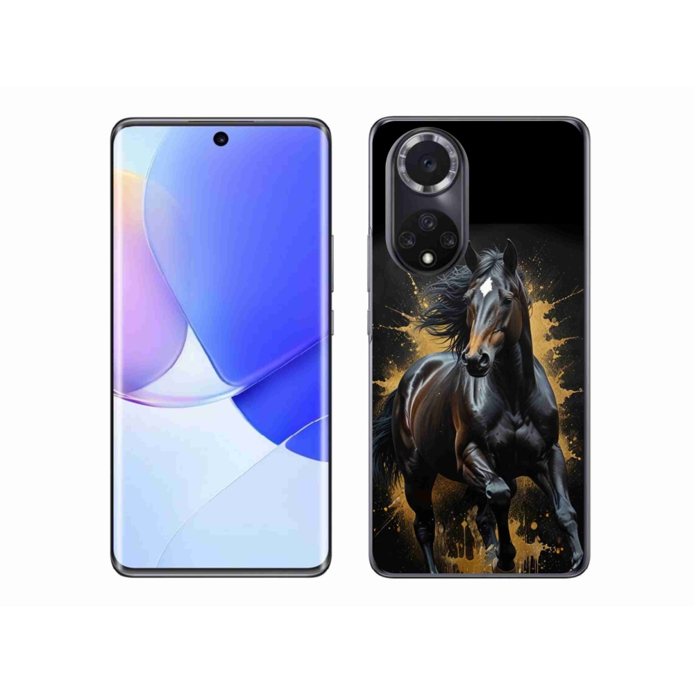 Gélový kryt mmCase na Honor 50 - elegantný čierny žrebec