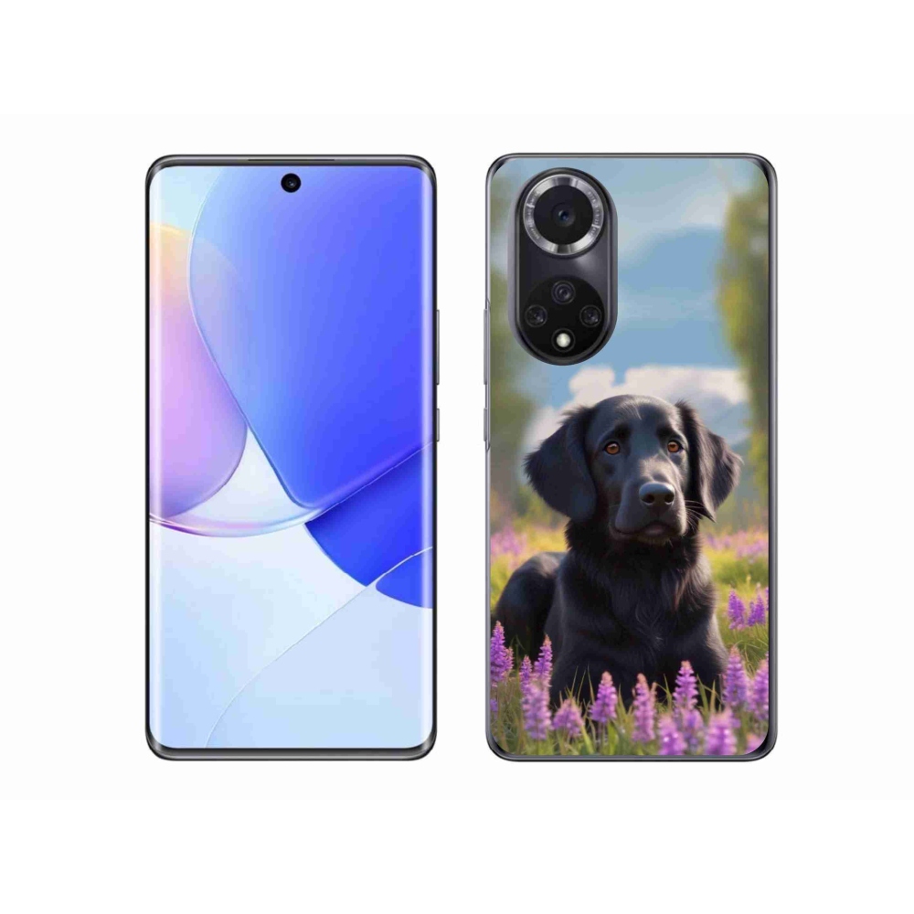 Gélový kryt mmCase na Honor 50 - elegantný čierny retriever