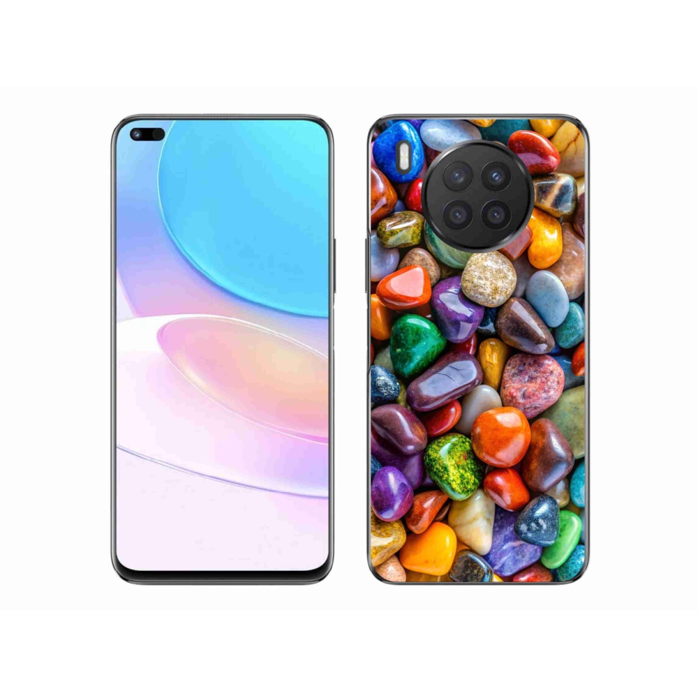 Gélový kryt mmCase na Honor 50 Lite - farebné kamienky