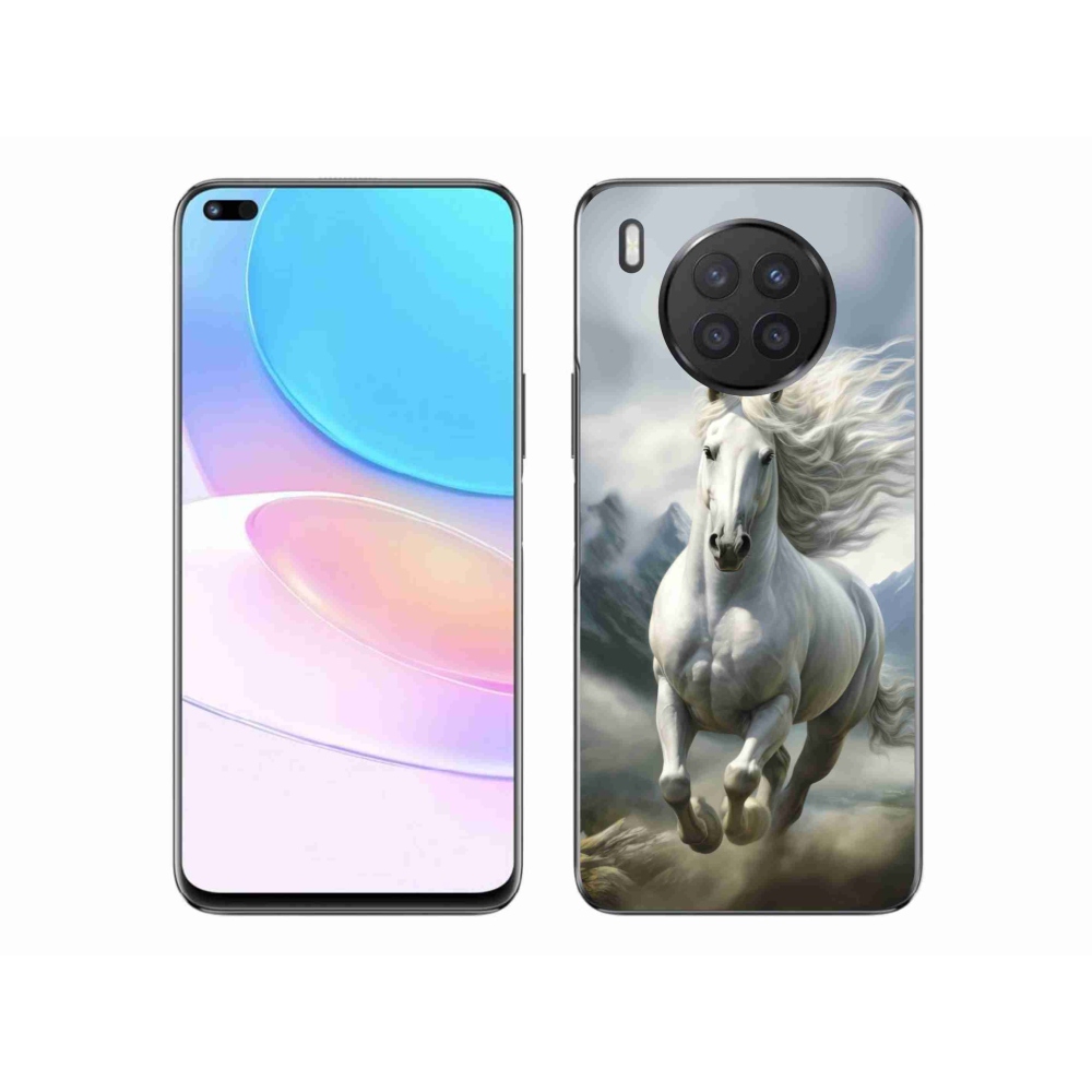 Gélový kryt mmCase na Honor 50 Lite - bežiaci biely kôň 3