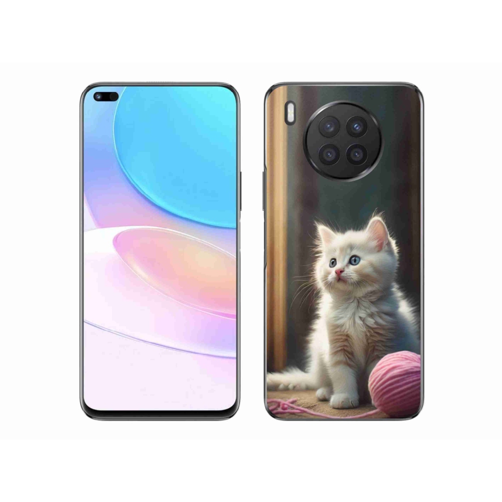 Gélový kryt mmCase na Honor 50 Lite - biele mačiatko 2