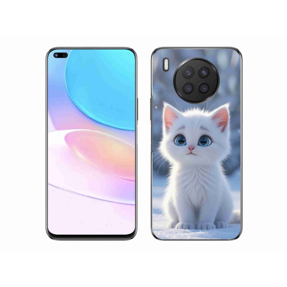 Gélový kryt mmCase na Honor 50 Lite - biele mačiatko 3