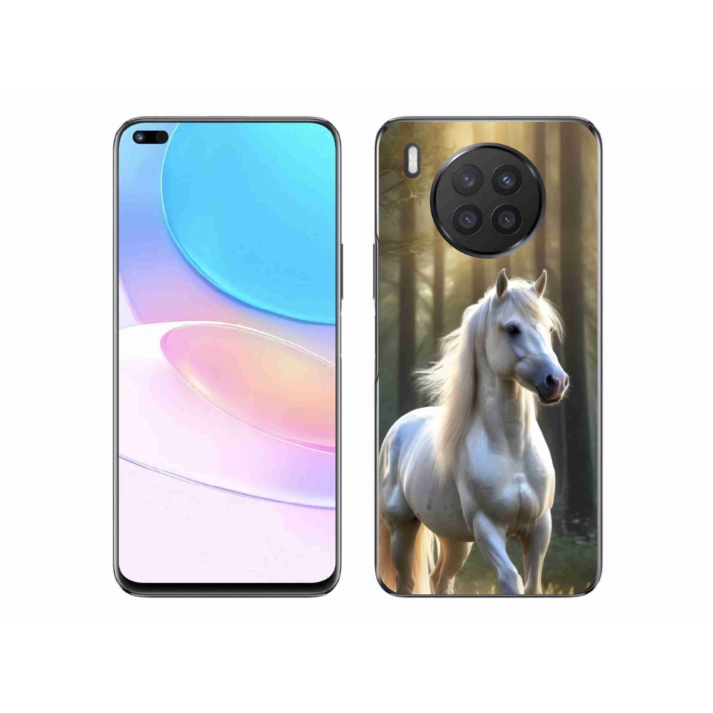 Gélový kryt mmCase na Honor 50 Lite - biely kôň 3