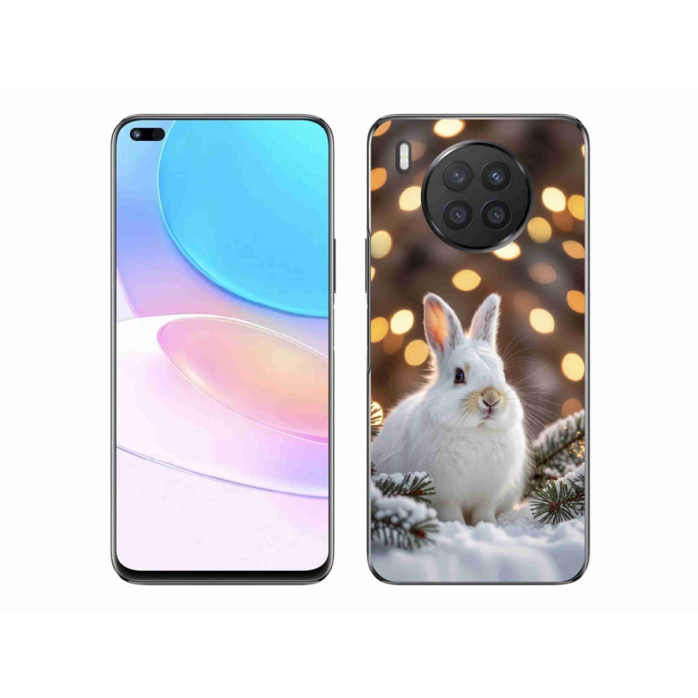 Gélový kryt mmCase na Honor 50 Lite - biely zajac