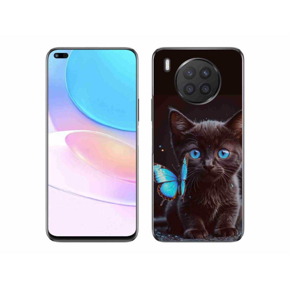 Gélový kryt mmCase na Honor 50 Lite - čierne mačiatko 3