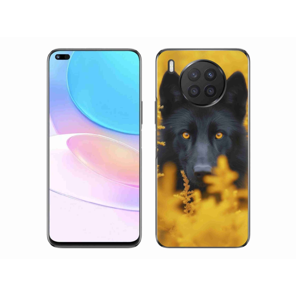 Gélový kryt mmCase na Honor 50 Lite - čierny vlk 2