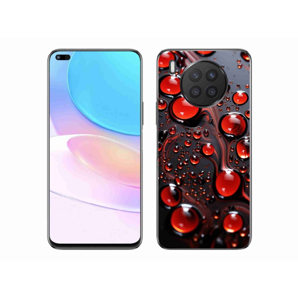 Gélový kryt mmCase na Honor 50 Lite - červené kvapky 2