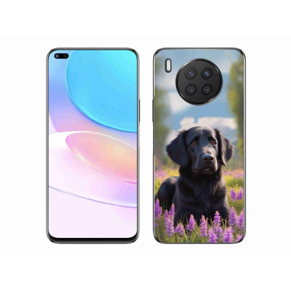 Gélový kryt mmCase na Honor 50 Lite - elegantný čierny retriever