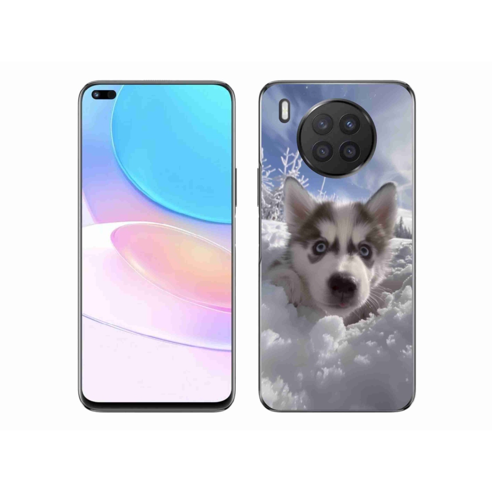 Gélový kryt mmCase na Honor 50 Lite - husky v snehu