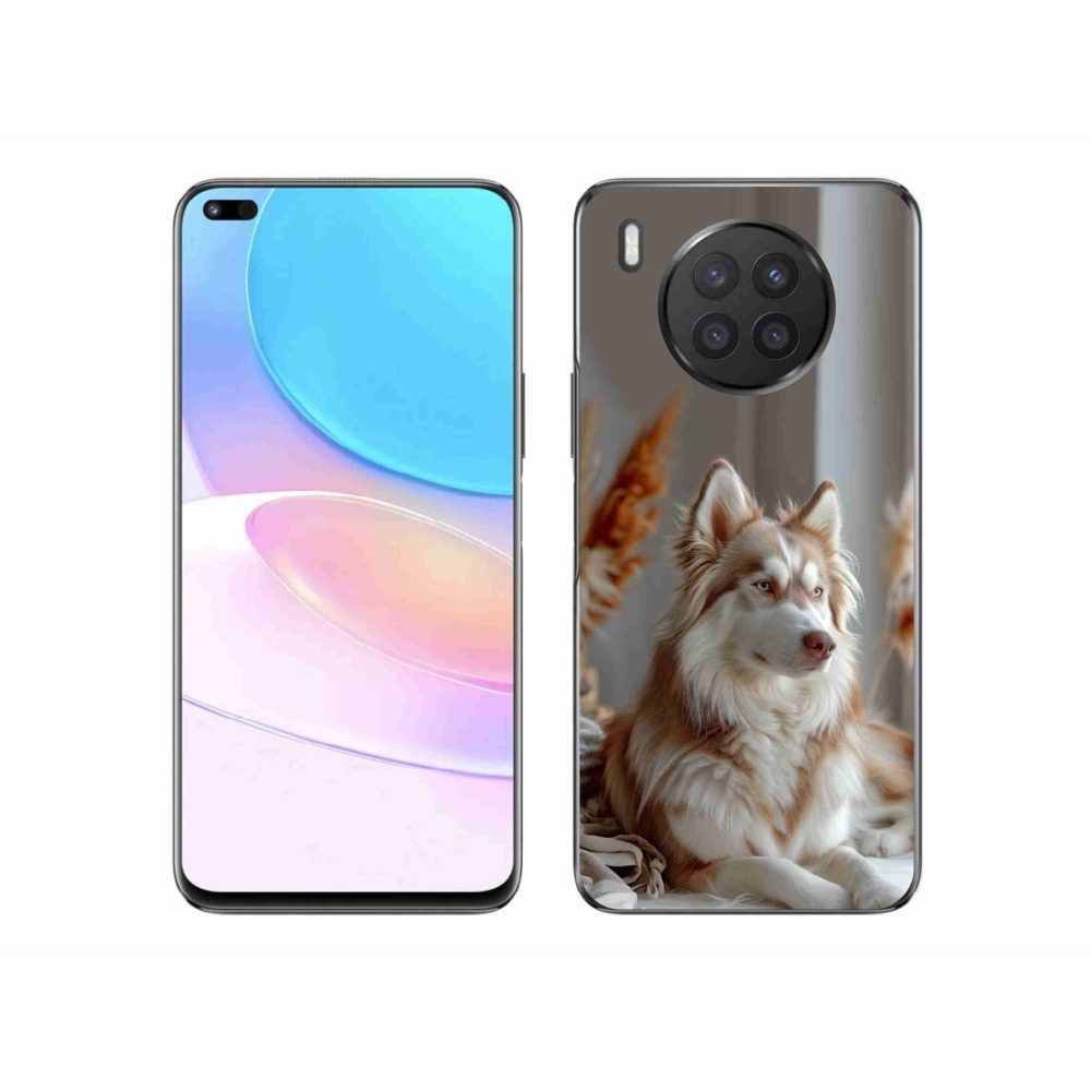 Gélový kryt mmCase na Honor 50 Lite - pokojný sibírsky husky