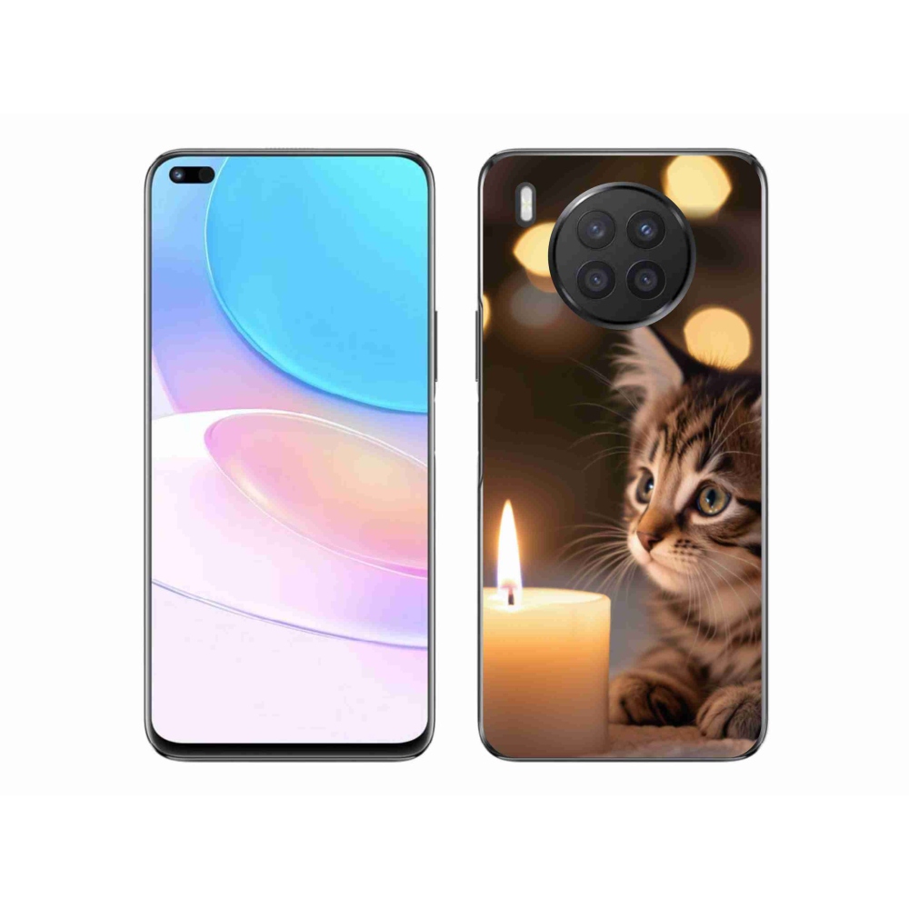 Gélový kryt mmCase na Honor 50 Lite - mačiatko a sviečka
