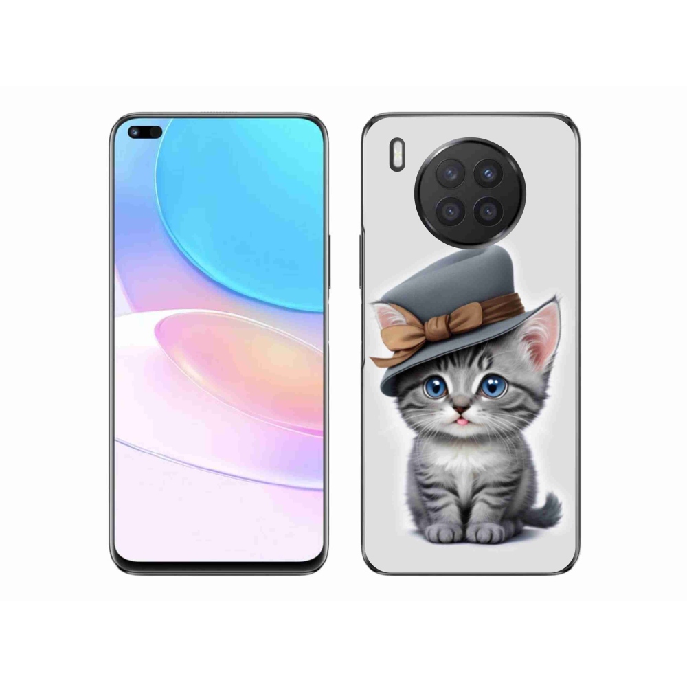 Gélový kryt mmCase na Honor 50 Lite - mačiatko s klobúkom