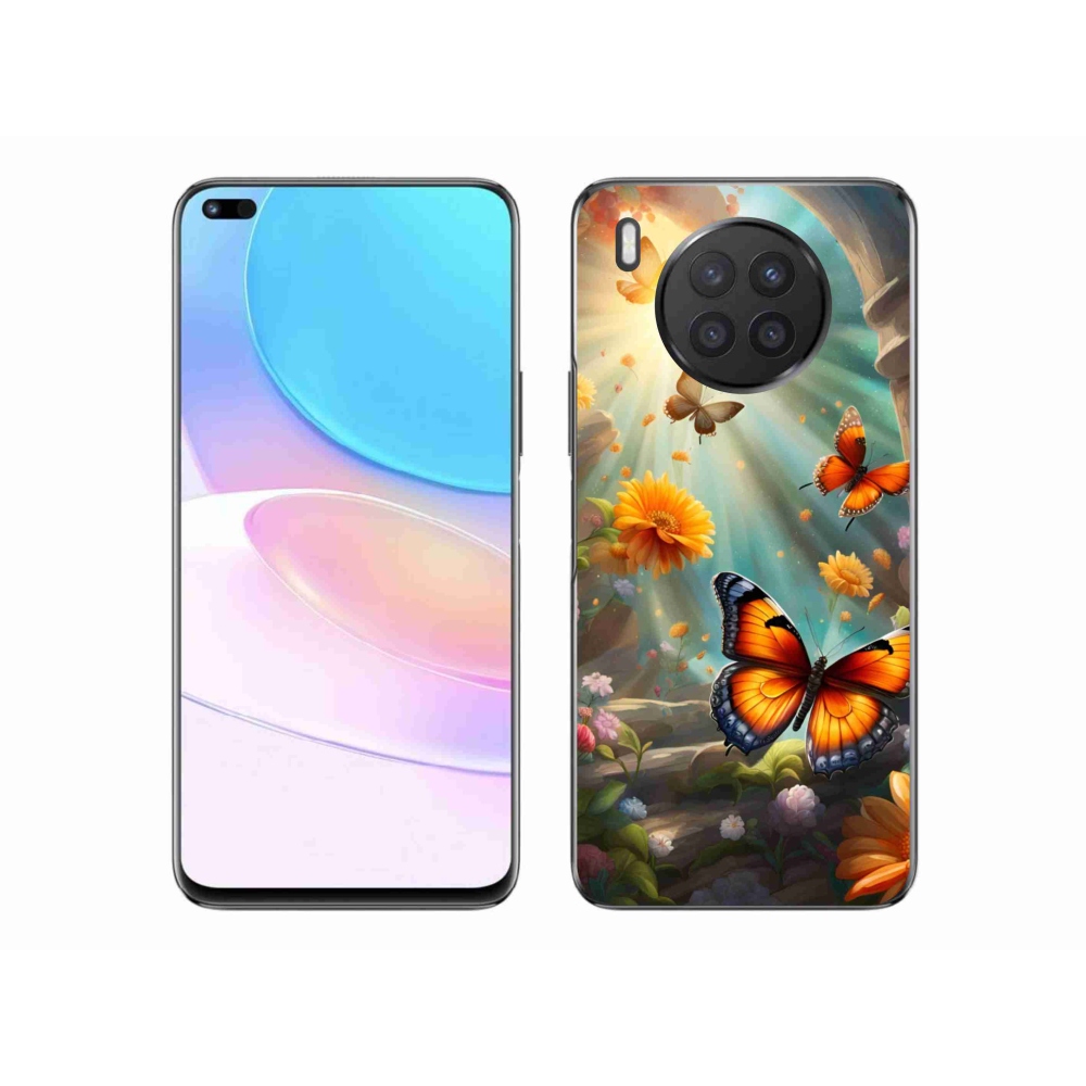 Gélový kryt mmCase na Honor 50 Lite - motýlia záhrada 2