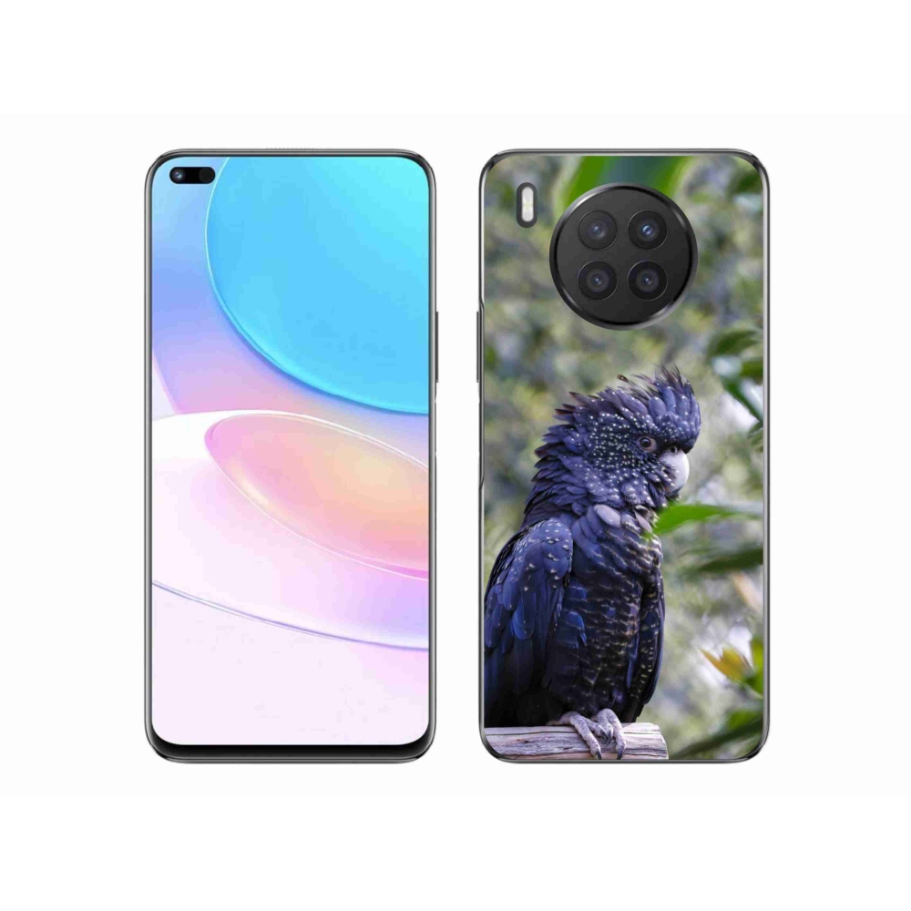 Gélový kryt mmCase na Honor 50 Lite - papagáj kakadu čierny