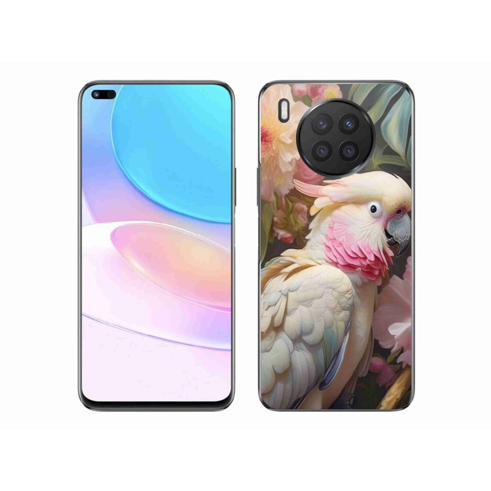 Gélový kryt mmCase na Honor 50 Lite - papagáj kakadu ružový 2