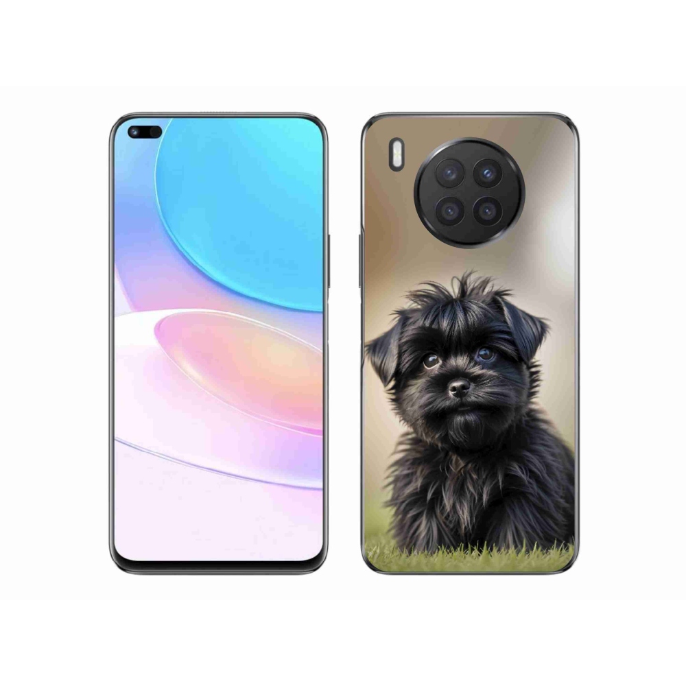 Gélový kryt mmCase na Honor 50 Lite - roztomilý čierny psík