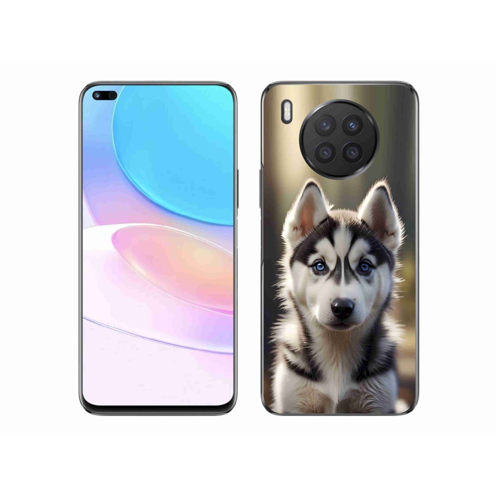 Gélový kryt mmCase na Honor 50 Lite - roztomilý sibírsky husky